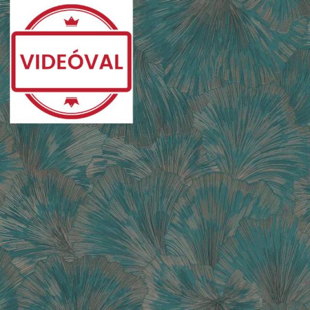 Fashion for Walls 4 zöld arany különleges levél mintás tapéta 1037319