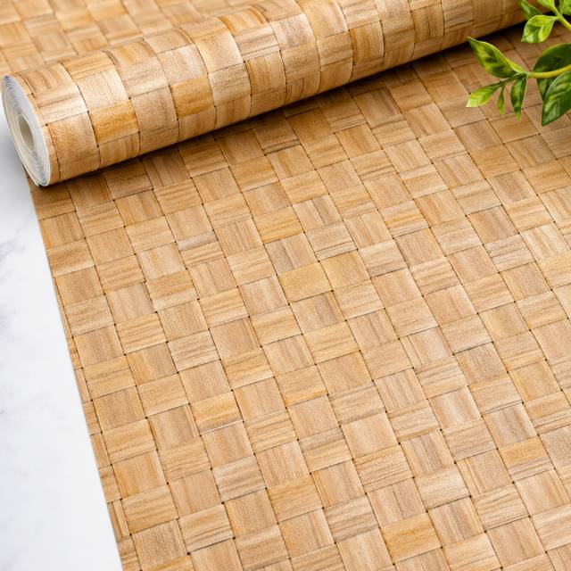Rattan hatású öntapadós tapéta Harrisa light 280-5569 - Alkor - Kép