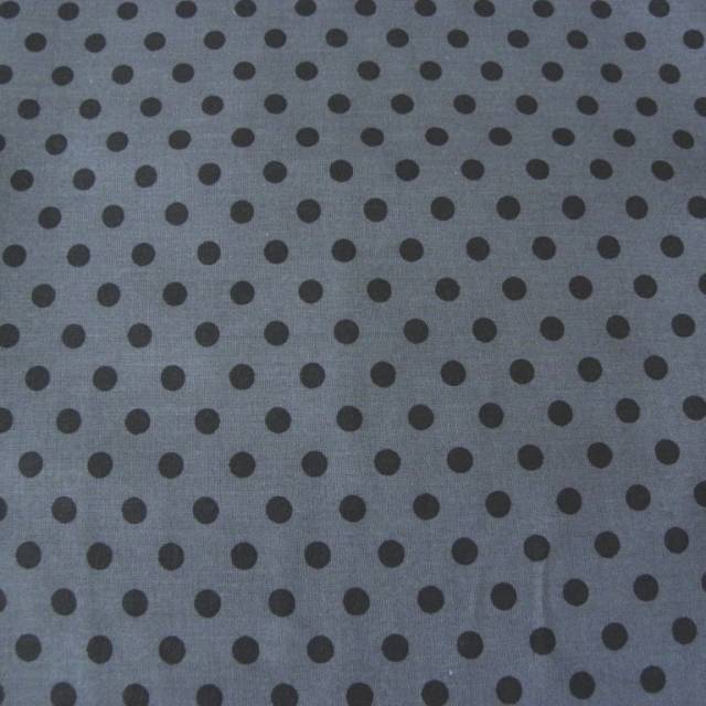 Szürke, fekete pöttyös pamutvászon - Canvas - Kép