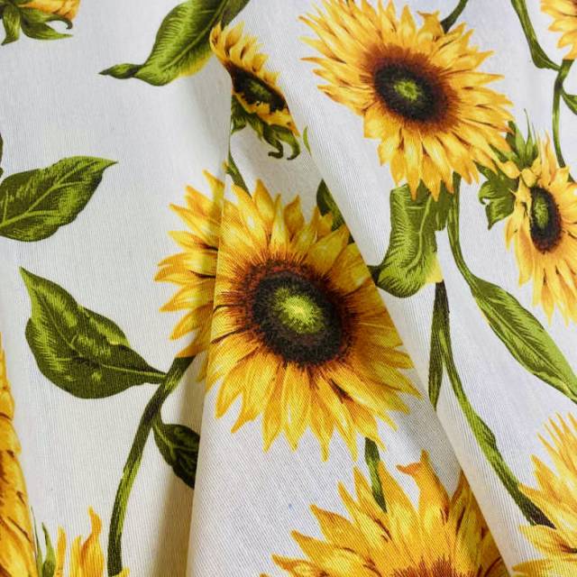 NAPRAFORGÓK loneta lakástextil, dekorvászon - fehér, tört fehér - HomeTextiles - Kép