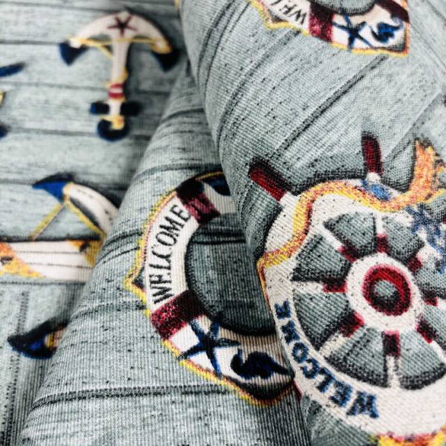 STÉG, tengerész mintás loneta dekorvászon - HomeTextiles - Kép