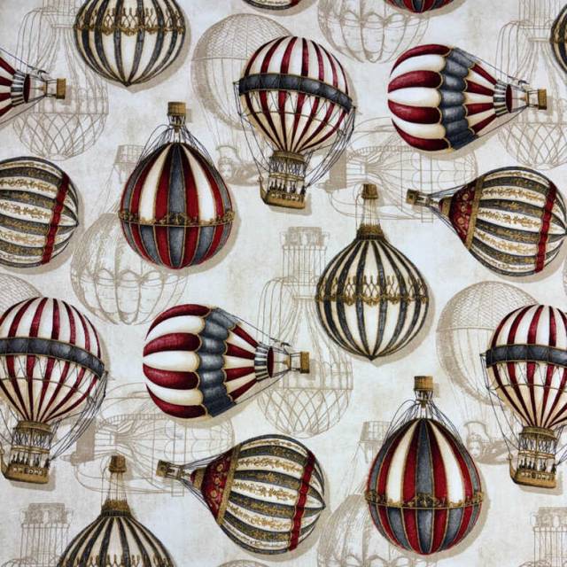 HŐLÉGBALLON mintás delorvászon, loneta - HomeTextiles - Kép