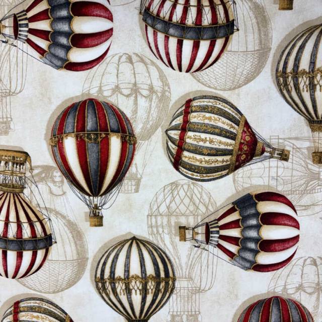 HŐLÉGBALLON mintás delorvászon, loneta - HomeTextiles - Kép