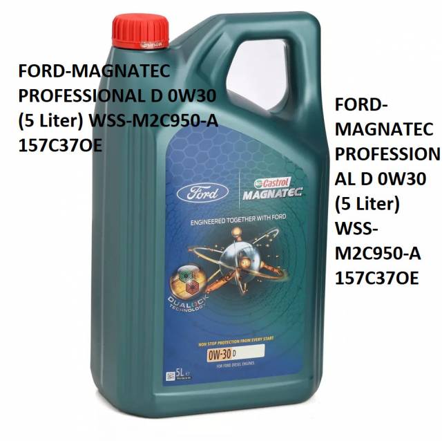 FORD-MAGNATEC PROFESSIONAL D 0W30 (5 Liter) WSS-M2C950-A 157C37OE  - Kép
