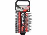 YATO YT-14433 Dugókulcs készlet 28 részes 1/4" 4-13 mm CrV (14433)