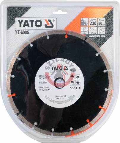 YATO YT-6005 Gyémánt tárcsa szegmentált 230mm (6005) - Kép