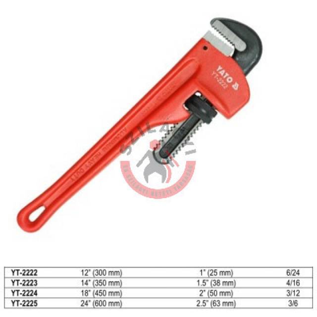 YATO YT-2222 Csőfogó 12" (300mm) 1" (25mm) (2222) - Kép
