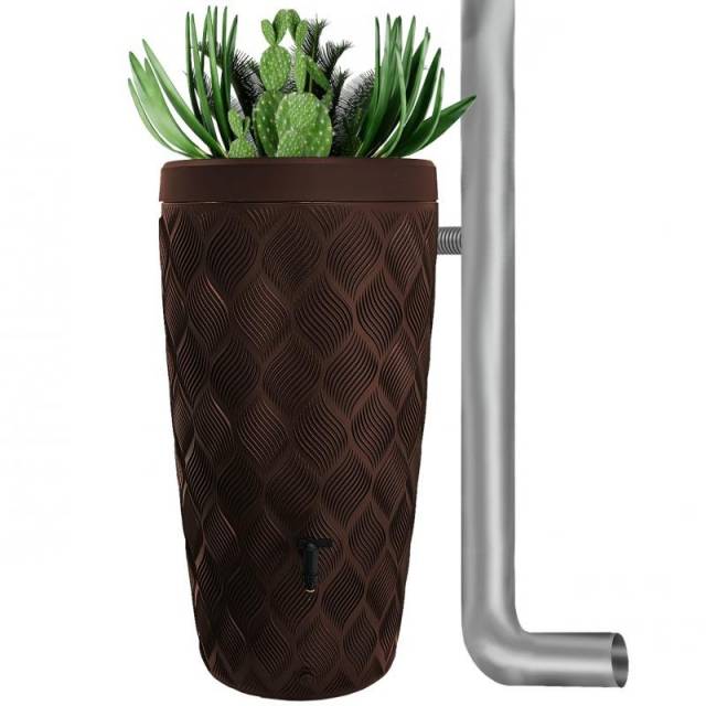 Esővízgyűjtő kaspó | Barna | 240L - Kép