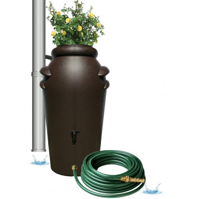 Esővízgyűjtő amfora | Barna | 350L - Kép