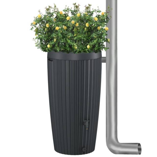 Esővízgyűjtő kaspó | Grafit | 240L - Kép