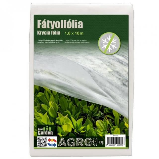 Fátyolfólia 1,6×10m | Fehér | 17g/m - Kép