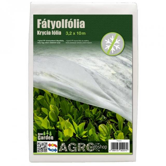 Fátyolfólia 3,2×10m | Fehér | 17g/m - Kép