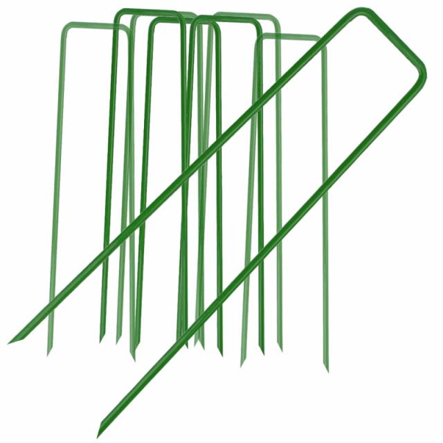Zöld fém rögzítőtüske 16cm | 20db - Kép