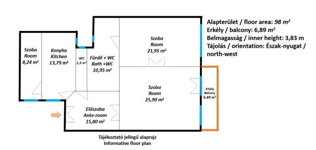 Eladó - Lakás (téglaépítésű) - Király utca - Kép