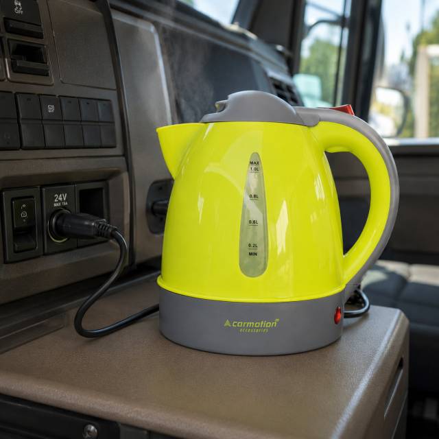 Vízmelegítő, vízforraló kancsó, 24V-os (300W) szivagyújtós, Carmotion - Kép