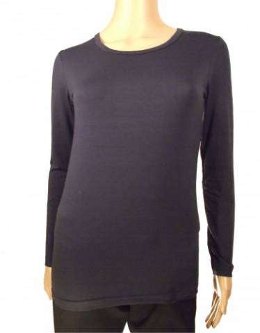 Sötétkék színű, hosszú ujjú pamut póló - (2XL) - Mandala - Kép