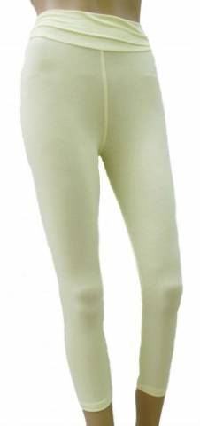 Sárga színű leggings - térd alá érő  - Mandala - Kép