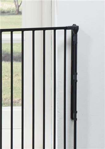 Babydan Térelválasztó, lépcsőrács - M-es méret, fekete színű (max. 146 cm) - Kép