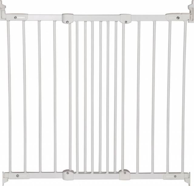 Babydan Flexi Fit FÉM ajtórács, babarács - fehér (67-105,5 cm)  - Kép