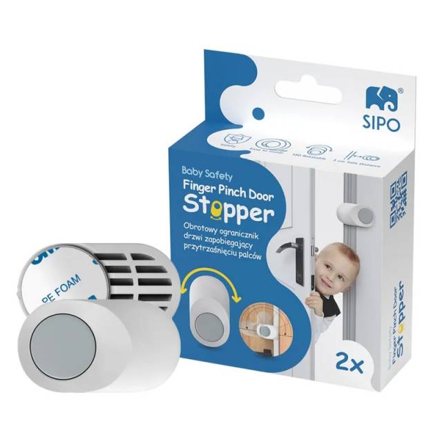 Ajtóbecsapódás-gátló, ajtóütköző (2 db/cs) - Kép