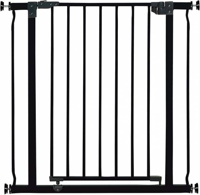 Dreambaby Liberty önfeszítős ajtórács, babarács fekete színben - 75-81 cm  - Kép