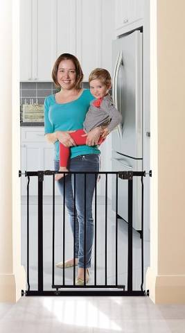 Dreambaby Liberty önfeszítős ajtórács, babarács fekete színben - 75-81 cm  - Kép