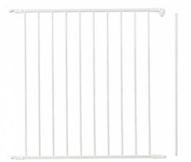 Babydan Térelválasztóhoz 72 cm-es fehér színű bővítő elem  - Kép