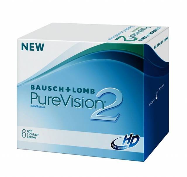 Bausch & Lomb Purevision2 HD (6db) havi kontaktlencse - Kép
