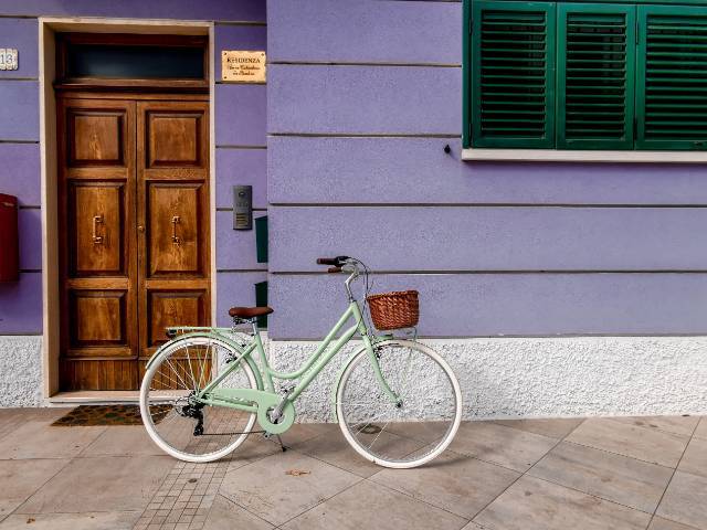 Velorita Basic Vintage Női Kosaras Retro Városi Bicikli Menta Zöld Kerékpár  - Kép