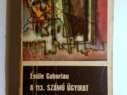A 113. Számú Ügyirat (Émile Gaboriau) 1971 (viseltes) 8kép+tartalom