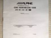 Alpine CDE-100 Autó HiFi Kezelési Útmutató (2010)