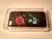 iPhone 5 és 5S Tok (Ver.1) új (műanyag fekete mintás)