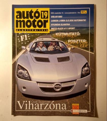 Autó-Motor 2000/19 (poszter: Arden A-Type Jaguar XKR) 10kép+tartalom - Kép