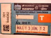 Havi Budapest-Bérlet Tanulóknak 2011 Május (2képpel)