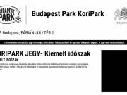 2db korcsolya jegy Budapest Park-kiemelt időszak