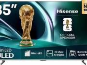 Hisense 85U7Q Pro UHD Smart Miniled TV, sötétszürke, 215 cm