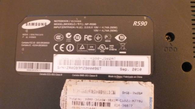 Samsung r590 Laptop - Pécsvárad - Számítástechnika, Hardver