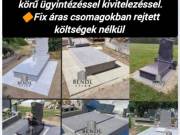 Gránit síremlékek teljes körű kivitelezéssel 