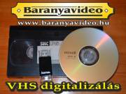VHS videókazetta digitalizálás, videószerkesztés