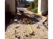 Andezit Kockakő, térkő, térburkolat, macskakő 10cmx10cmx(5cm vastagság) 