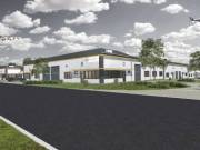 Az M0 és M31 csomópontban 329m2, most épülő, ipari csarnok eladó