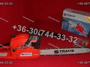 Straus Benzines Láncfűrész 45cc 2,4LE 45cm Lánc Fűrész Benzinmotoros Új