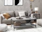 vidaXL szürke sonoma színű szerelt fa dohányzóasztal 80 x 50 x 40 cm