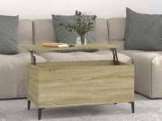 vidaXL sonoma tölgy színű szerelt fa dohányzóasztal 90x44,5x45 cm