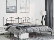 vidaXL fekete fém ágykeret fejtámlával 193 x 203 cm