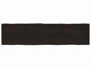 vidaXL sötétbarna kezelt tömör asztallap 200x50x(2-6) cm