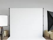 vidaXL fekete acél háttérállvány 254x243 cm