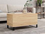 vidaXL sonoma tölgy színű szerelt fa dohányzóasztal 90x44,5x45 cm