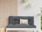 vidaXL fehér kerti tömör fenyőfa középső kanapé 120 x 80 cm