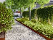 vidaXL 10 db rugalmas corten acél gyepszegély 10 x 103 cm